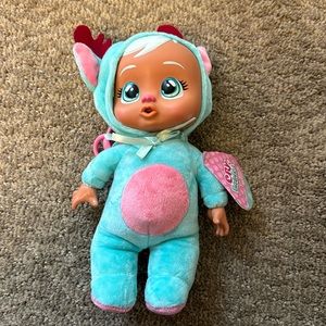 NWT Christmas Reindeer Cry Babies